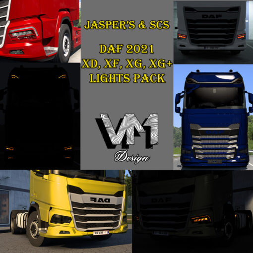 Lights Pack for Daf 2021 (XD, XF, XG, XG+)