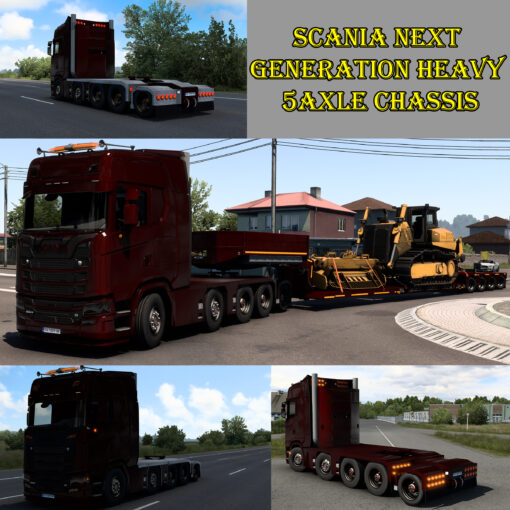 Custom 5axle Heavy Scania Next Genetarion Chassis
