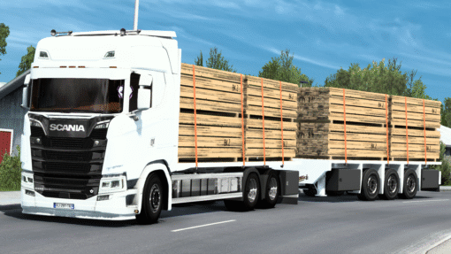 Custom Flatbed Chassis and Trailer Combo for RJL & Next Gen Scania - Image 5
