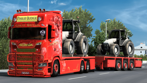 Custom Flatbed Chassis and Trailer Combo for RJL & Next Gen Scania - Image 2