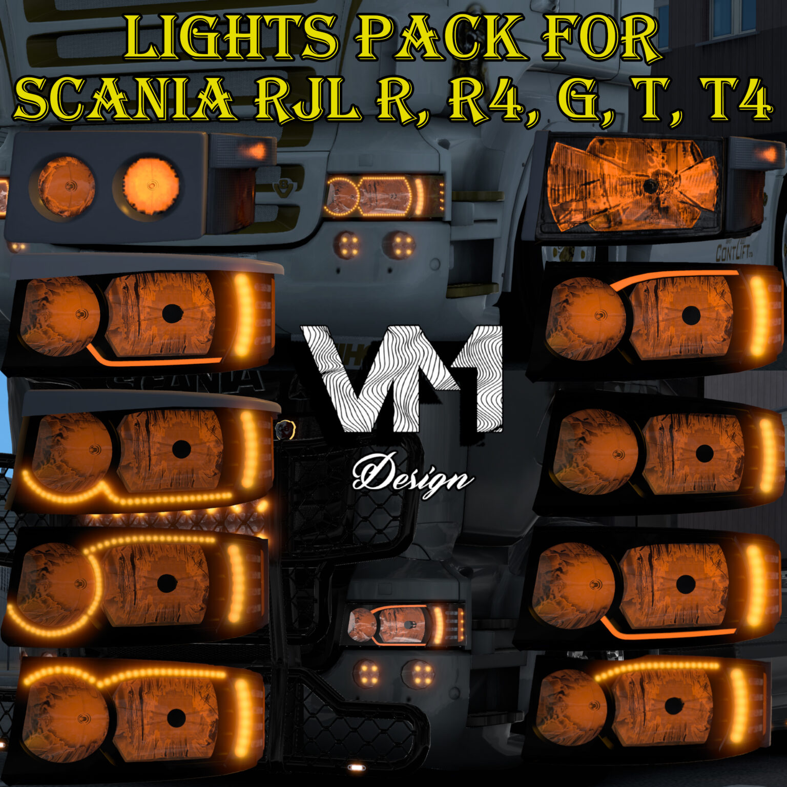 Lights Pack for Scania RJL - V Mourtos Design