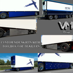 Custom Sideskirts with Toolbox for Trailers