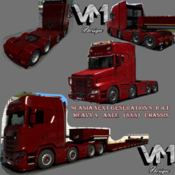 Scania Next Generation S, R & T Heavy 4 Axle (8x4) Chassis