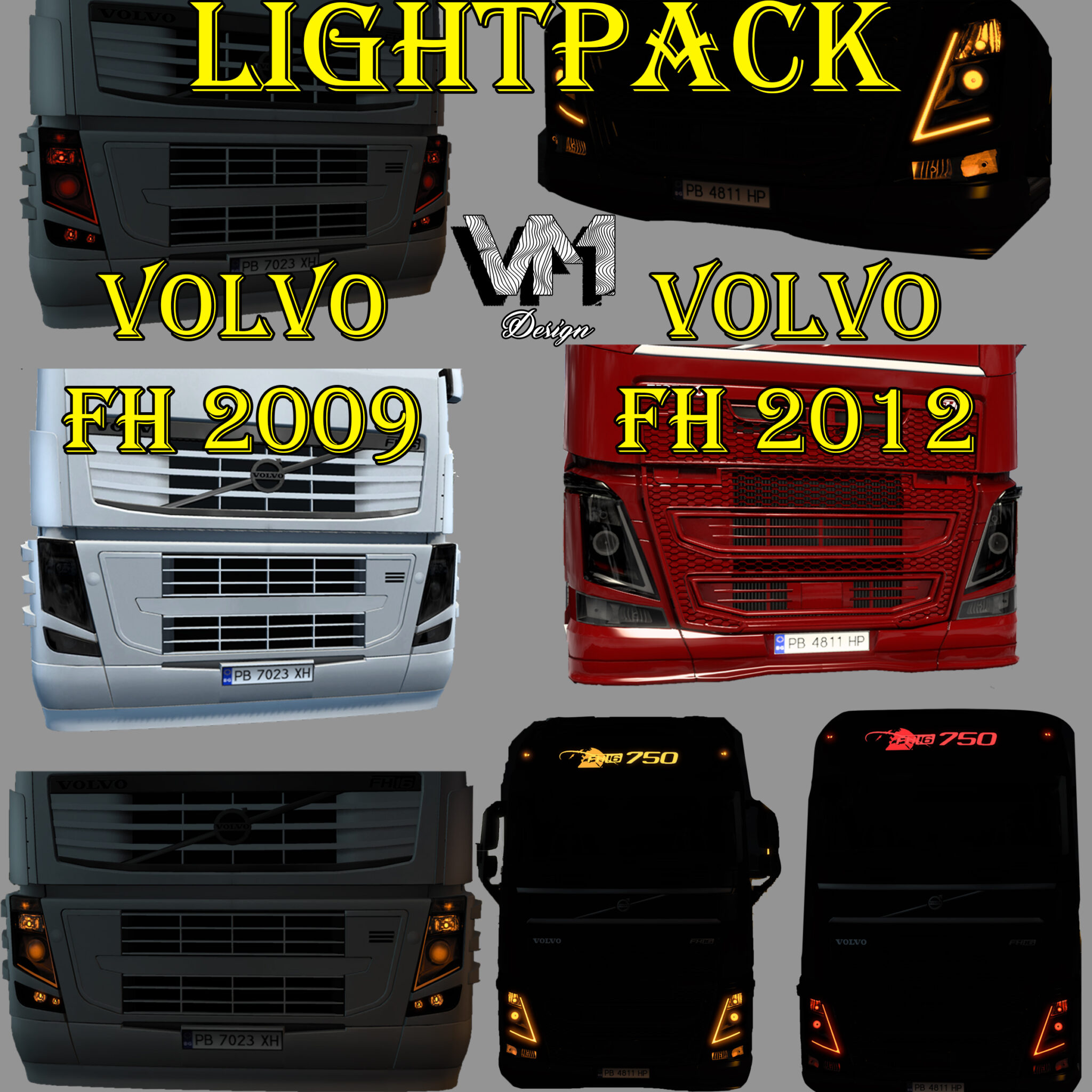 Lightpack for Volvo FH2009 & 2012 (FH3, FH4) - V Mourtos Design