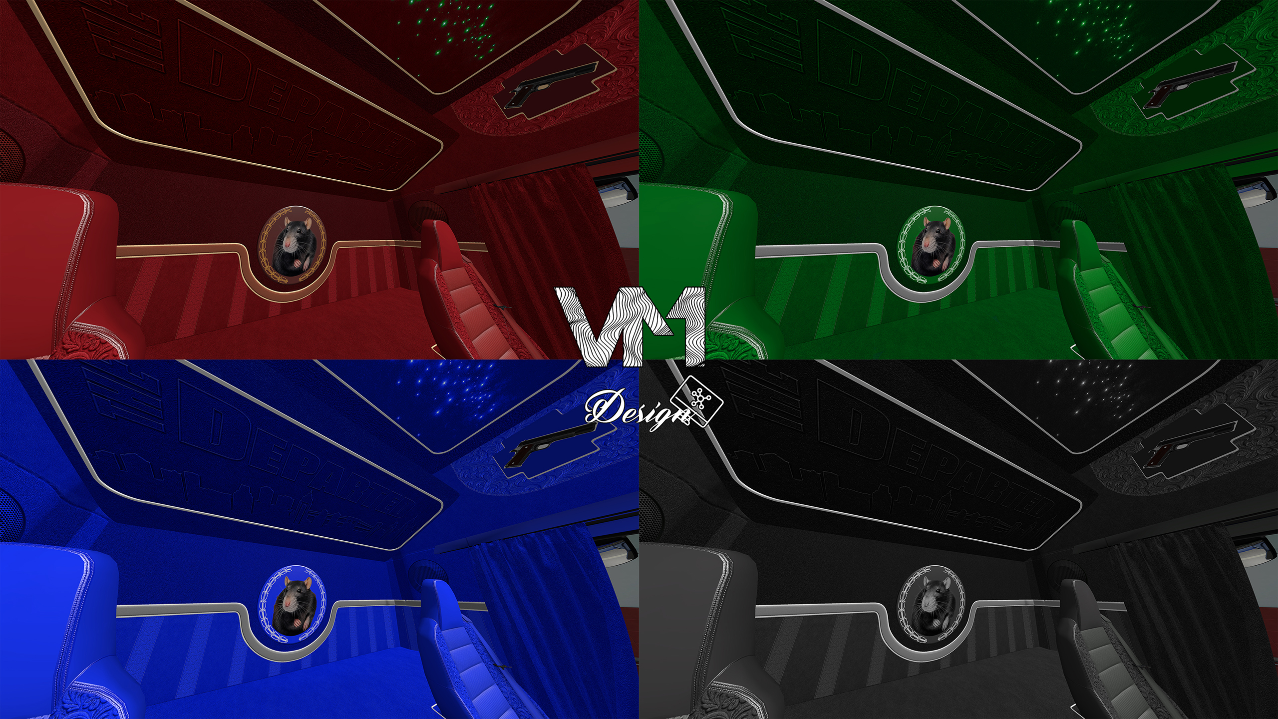 Scania "The Departed" Interior Pack LHD & RHD & Smartdash (SCS & Eugene) - Image 3